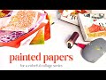 Papiers peints pour une srie de collages en techniques mixtes  combinaison de couleurs