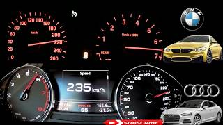 BMW 4 series vs Audi A5 Sportback top Speed test