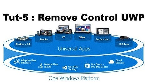 Remove Control Dynamically in UWP Tutorial Part-5
