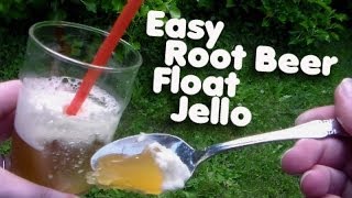 Easy Root Beer Float Jello