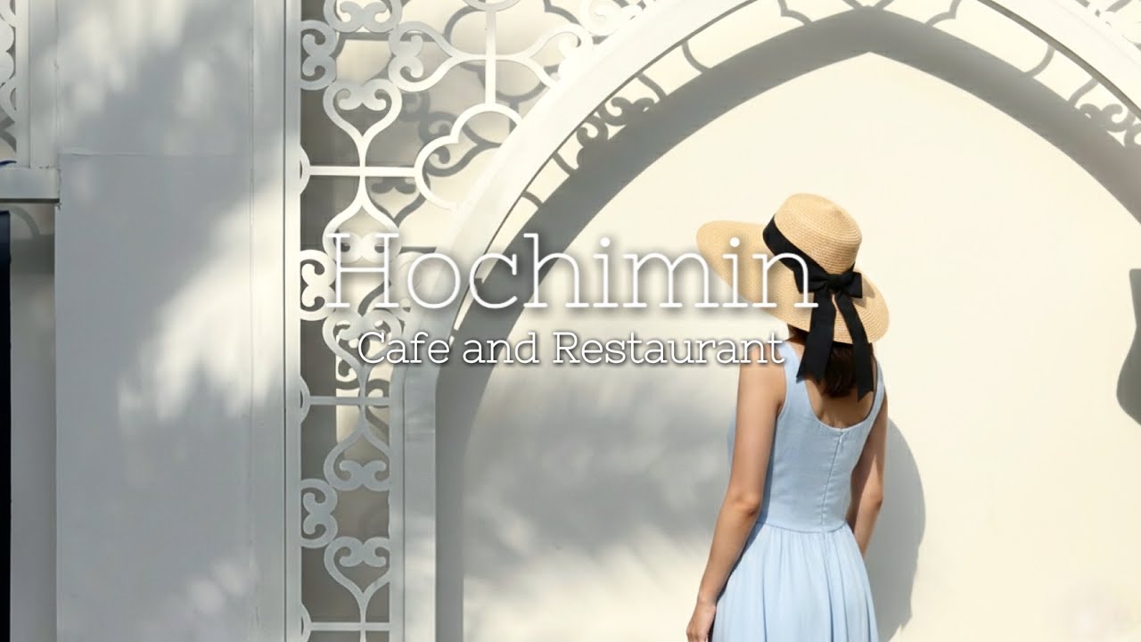 ベトナム🇻🇳ホーチミン 高級住宅街タオディエンヴィラエリアの白亜カフェやプールバーレストランランチVlog