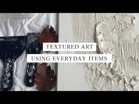 Tools to Create DIY Textured Art on Canvas PART 1
