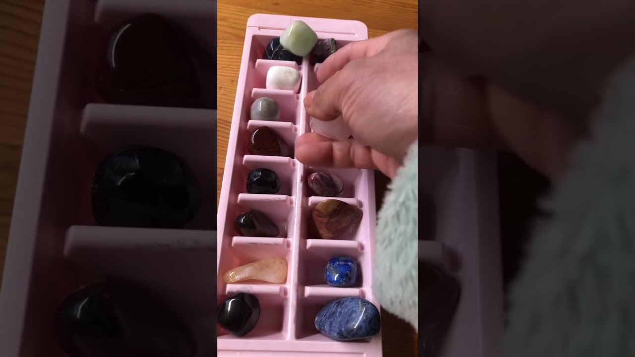 Asmr sound  colorful gemstones🤩💕