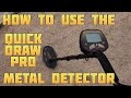 Metal Detecting:  How to Use the Bounty Hunter Quick Draw Pro