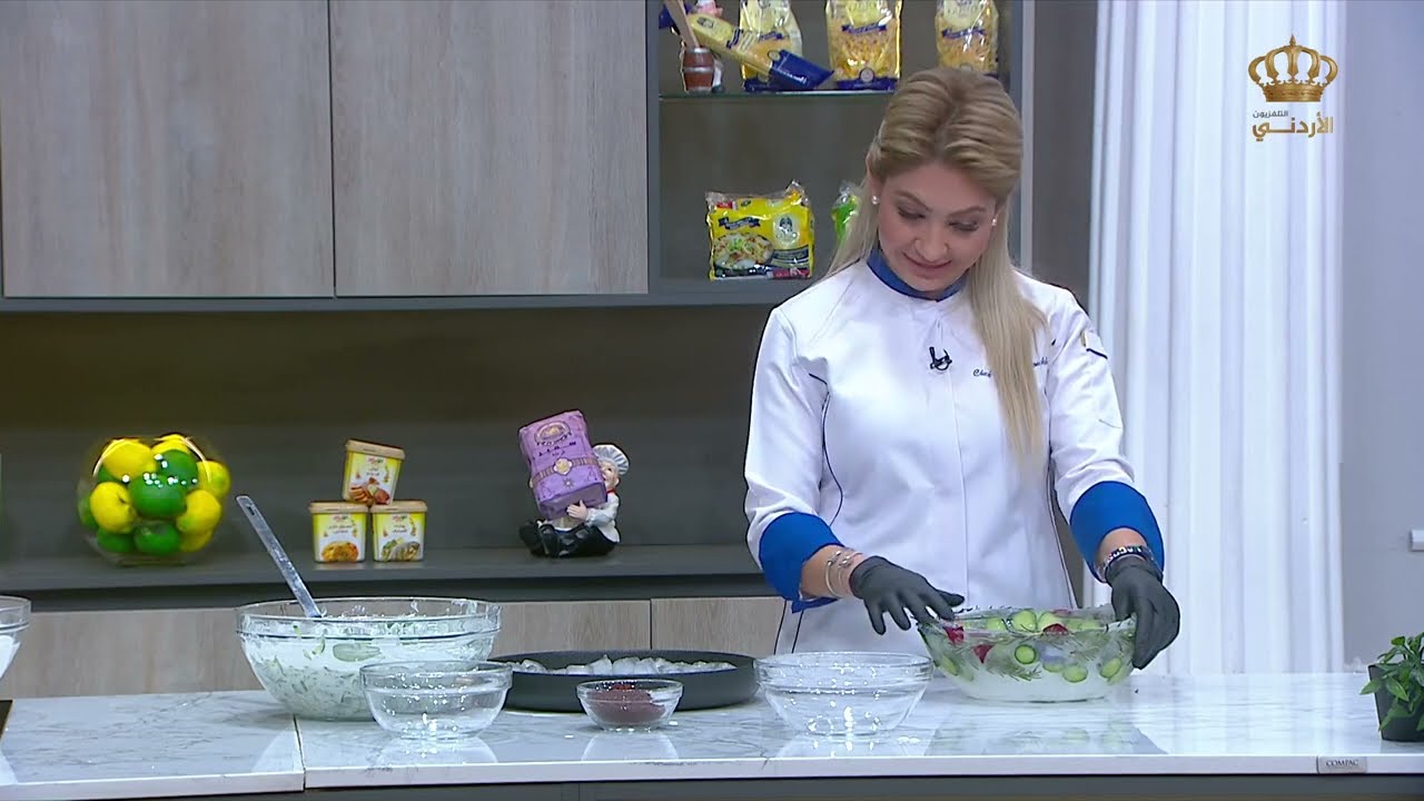 سلطة بقلة مع الزعتر الأخضر باللبن👀😋