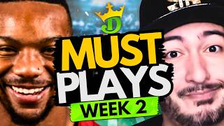 Information NFL DFS Week 2 MUST PLAYS (DraftKings Highest ROI Lineups!) | NFL DFS Picks + 2026 Fantasy Football Update