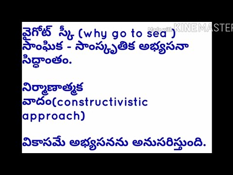 వైగోట్స్కీ సాంఘిక సాంస్కృతిక సిద్దాంతము. Psychology