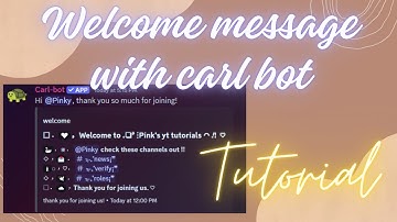 WELCOME MESSAGE WITH CARL BOT | AESTHETIC | DISCORD | TUTORIAL