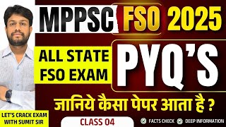 Mp Food Safety Officer | MP FSO New Vecancy 2025 | MPPSC Recruitment 2025 | MPFSO PYQ | L04