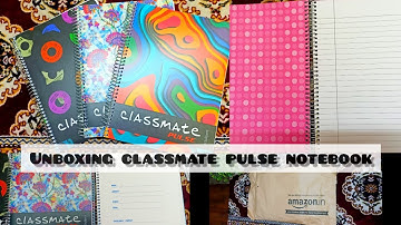 Best spiral notebook for students @100 Rs|classmate pulse notebook unboxing and review #classmate