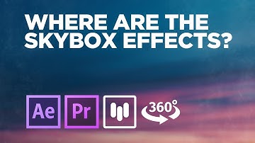 Where are the SkyBox 360 Tools in After Effects and Premiere Pro CC 2018?
