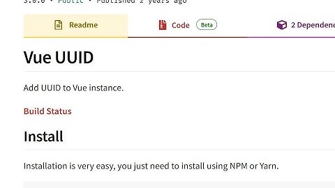 Implementing vue-uuid (TrackerJs)
