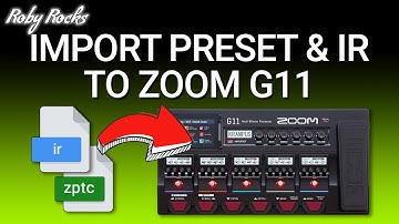 Import Preset and IR to Zoom G11