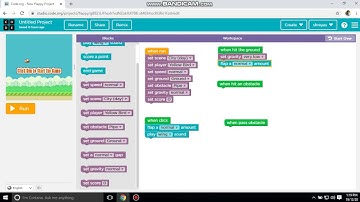 How to make Flappy Bird Game on "code.org"