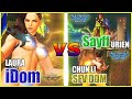 SFV CE 👊🏻 iDom (Laura) vs Sayff (Urien) & SFV DDM (Chun li) FT2