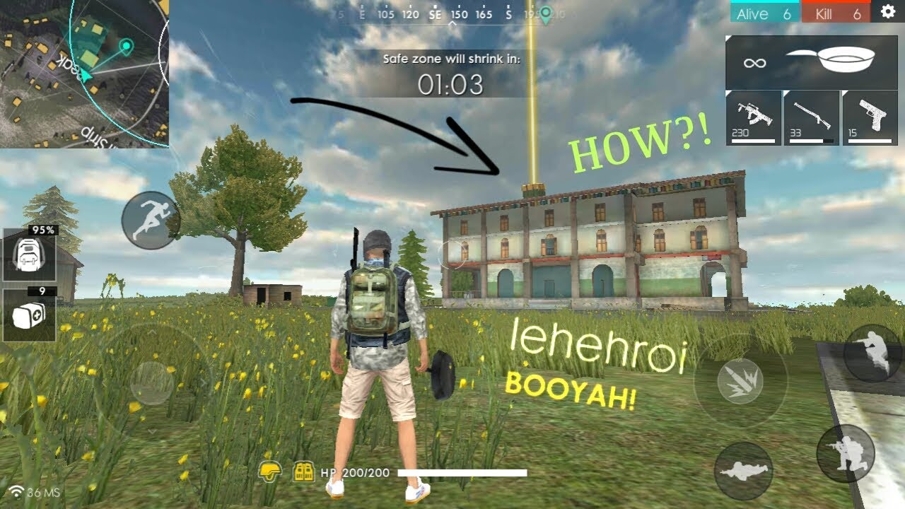 HOW DID IT GET UP THERE?!! (SOLO WIN!) [English] - Free Fire Battlegrounds