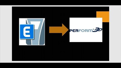 How to export the ETABS file to the PERFORM-3D software.