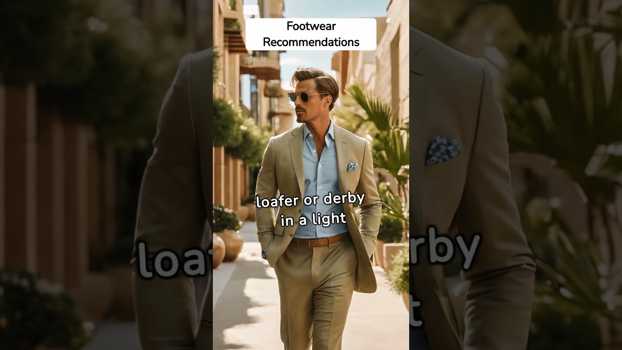 Business Style Suit Outfits On A Warm Day! 