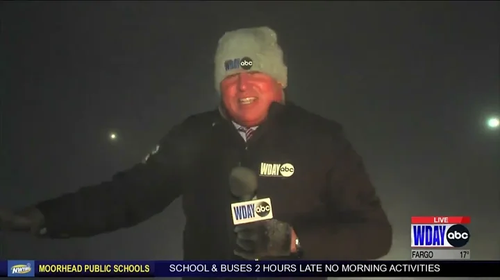 News reporter faces down brutal North Dakota blizzard