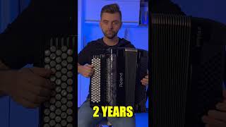 1 Day vs 10 Years Playing Accordion 🪗