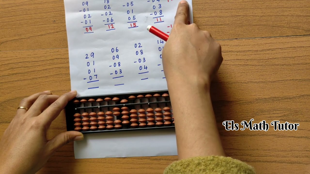 Big Friends Subtraction in Abacus//Abacus lesson -10
