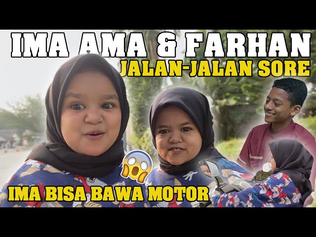 JALAN-JALAN SORE DI KOMPLEK | IMA BISA BONCENG AMA & FARHAN PAKE MOTOR BEAT class=
