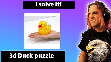 3D Puzzle Timelapse - Duck Solved in 1 minutes (Really two hours)