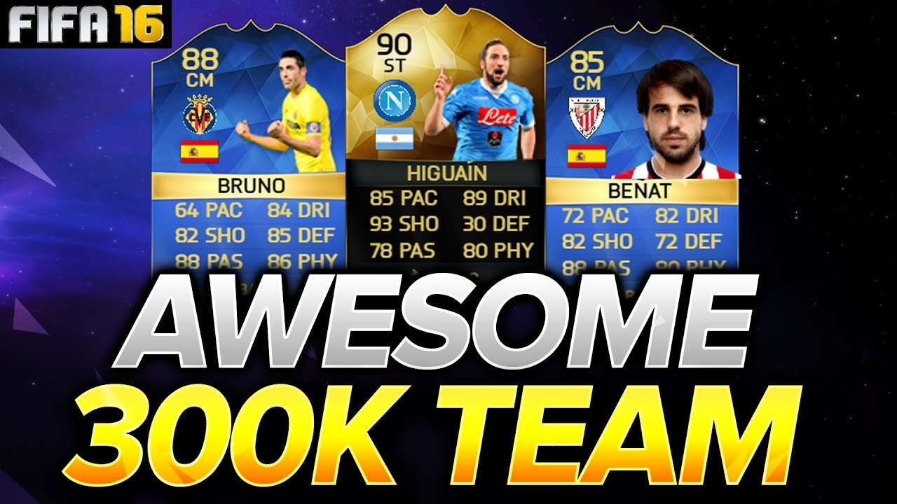 AMAZING 300K SQUAD BUILDER! FIFA 16 (SUBSCRIBER SQUAD BUILDERS #2) FUT 16 w/ TOTS BRUNO!