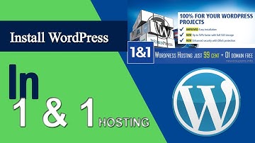 How to install wordpress website with 1and1.com hosting