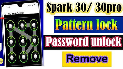 Tecno Spark 30 pro password unlock||tecno spark 30 pro pattern lock remove