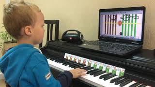 Soft Mozart Winter Recital 2020-2021: Elisey (4) plays Invention in C major, J.S.Bach screenshot 4
