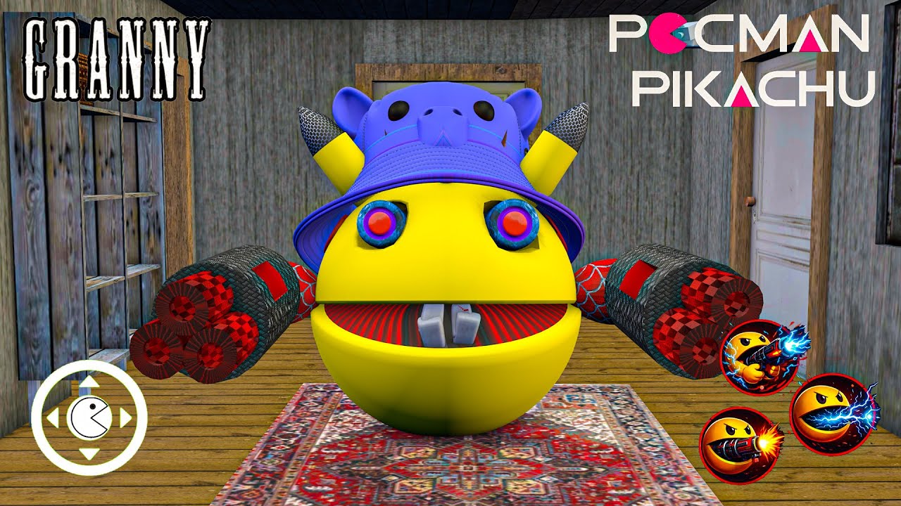 Playing as SpiderMan x Granny x Grandpa x RUMI call MS PACMAN x Baby Spider in Granny House