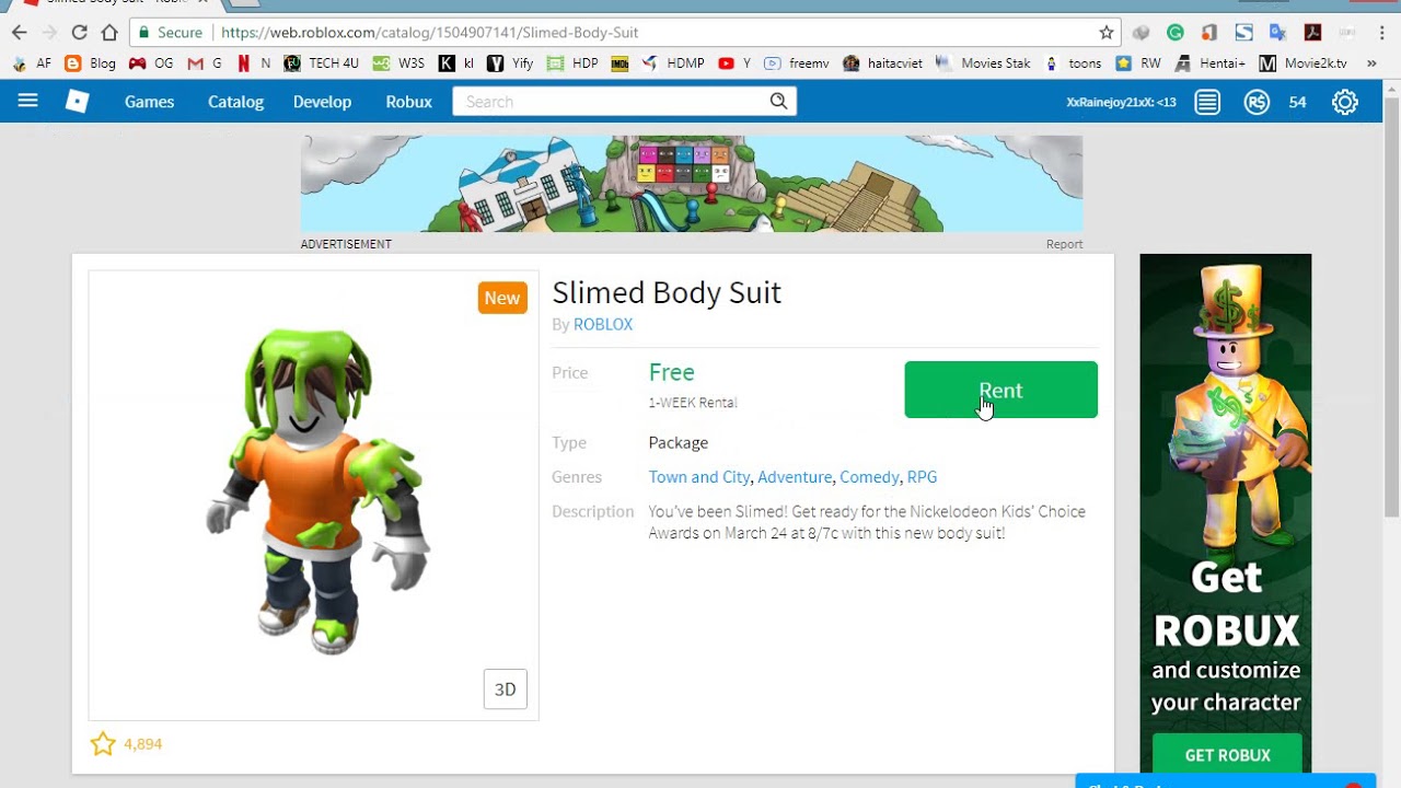 How To Get Slimed Body Suit In Roblox 2018 Youtube - roblox slimed body suit