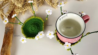 I made coasters that bloom into flowers instead of animals that get crushed when stepped on.