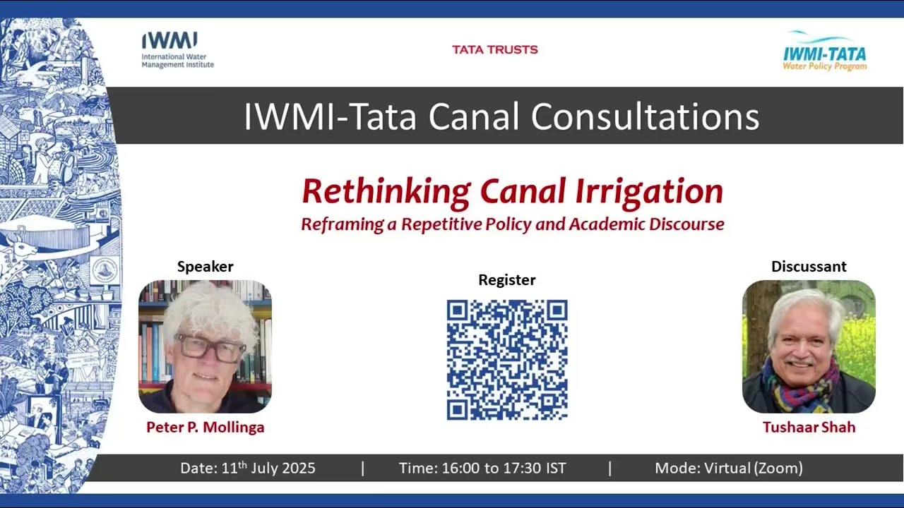 IWMI-Tata Canal Consultation #1 | Rethinking Canal Irrigation
