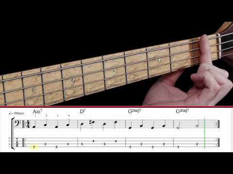 learn-bass-guitar---part-a---constructing-bass-lines-using-ii-v-1-chord-progression