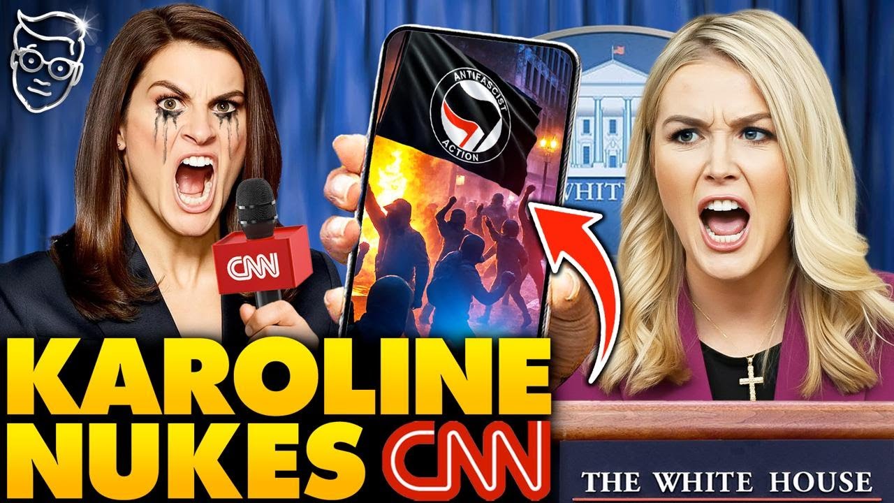 Karoline Leavitt SCORCHES CNN Reporter Live from White House Podium, Briefing Room GASPS: 'You Lie…'