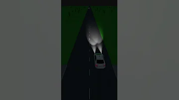 Когда нельзя включать дальний свет фар ночью? #Shorts