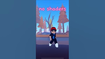 No shaders vs Shaders #robloxshaders 