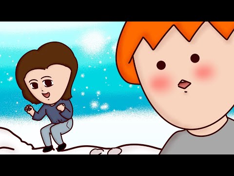 一個人在雪地玩雪的可愛女孩！在挪威的小趣事篇 | 主頻道北歐篇BONUS | Onion Man