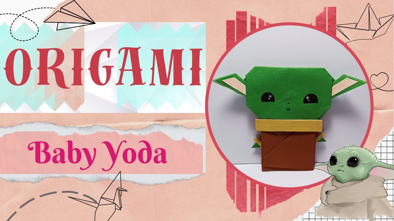 Cómo hacer un Baby Yoda en origami para principiantes Origami Star