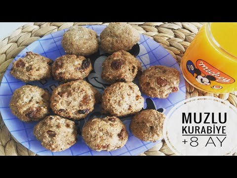 Bebekler için Muzlu Kurabiye (+8 ay) | Kilo Aldıran Kurabiye Tarifleri