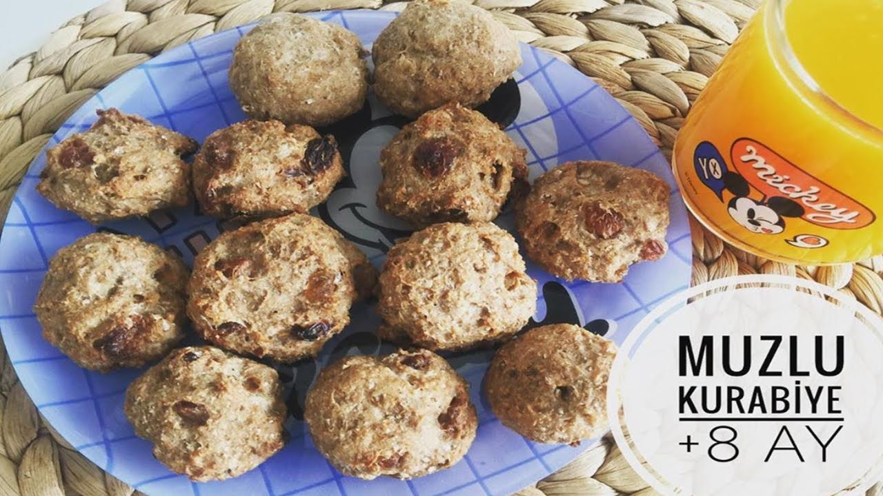 Bebekler için Muzlu Kurabiye (+8 ay) Kilo Aldıran Kurabiye Tarifleri