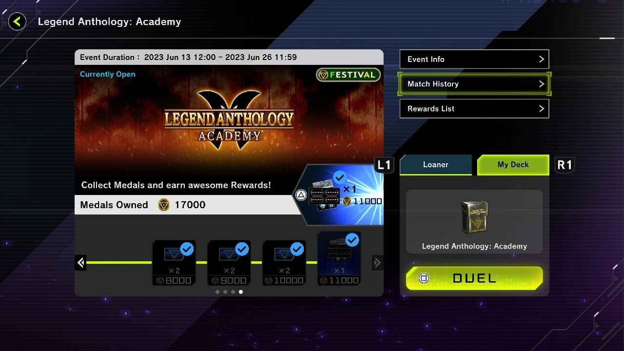LEGEND ANTHOLOGY ACADEMY (19WinStreak) "HERO DECK"Yu-Gi-Oh! Master Duel