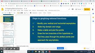7 2 Graphing Rational Function - Example 1