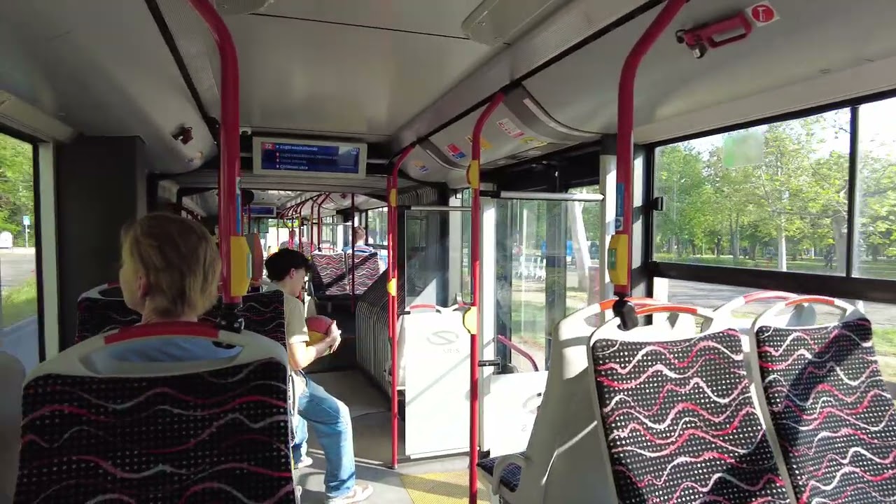 Bus ride Nr.72 From Budapest Zoo To Zugló train station - Budapest [4K HDR]