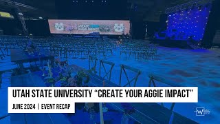 Utah State University  | "Create Your Aggie Impact" Event Hype Video | Wired Production Group