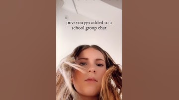 pov: you get added to a school group chat 💀 #funny #viral #relatable