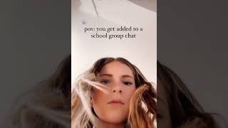 pov: you get added to a school group chat 💀 #funny #viral #relatable