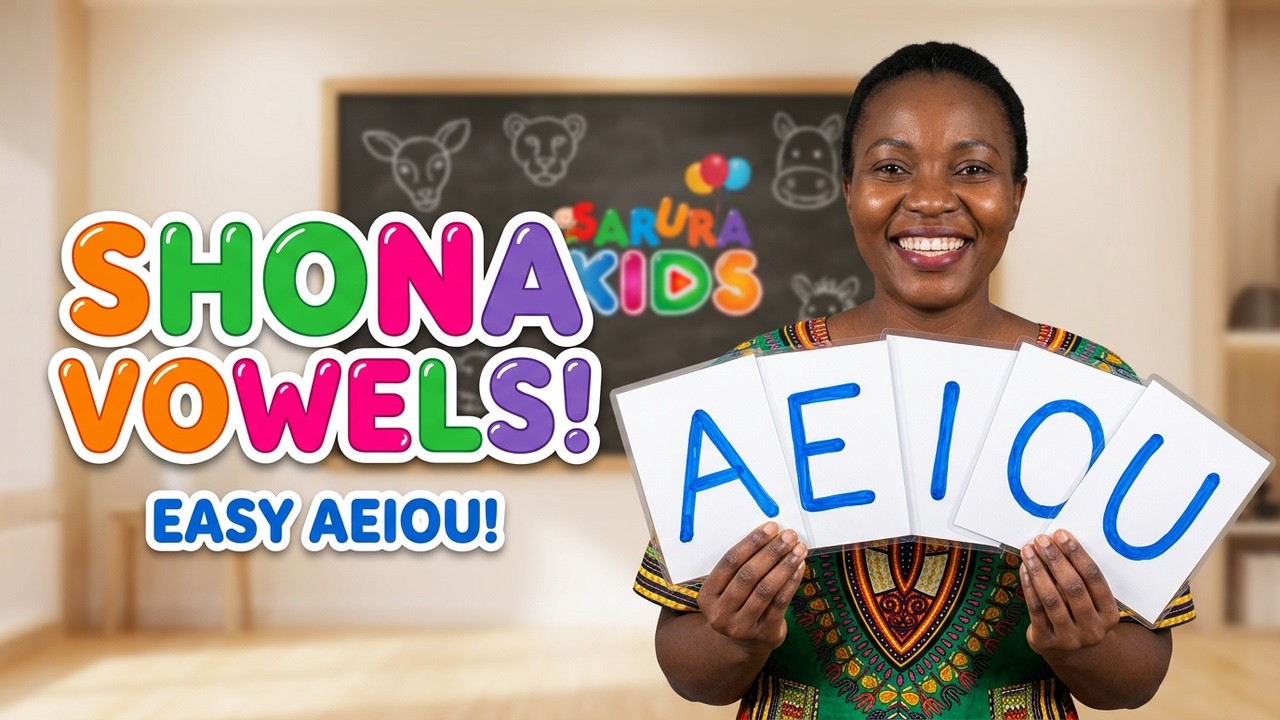 Vowels and Consonants aeiou | Learning Shona with Sarura Kids - YouTube